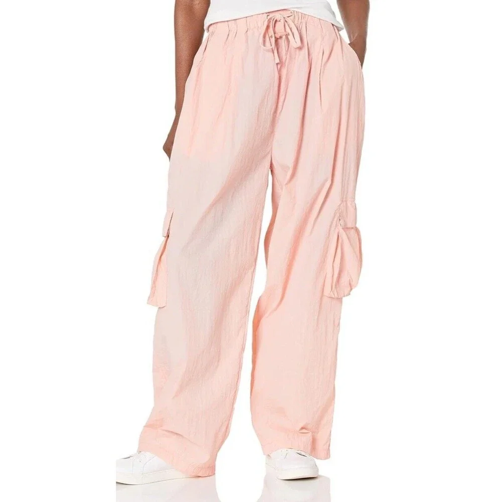 blank NYC parachute, cargo pants, pink peach size large - Picture 8 of 9